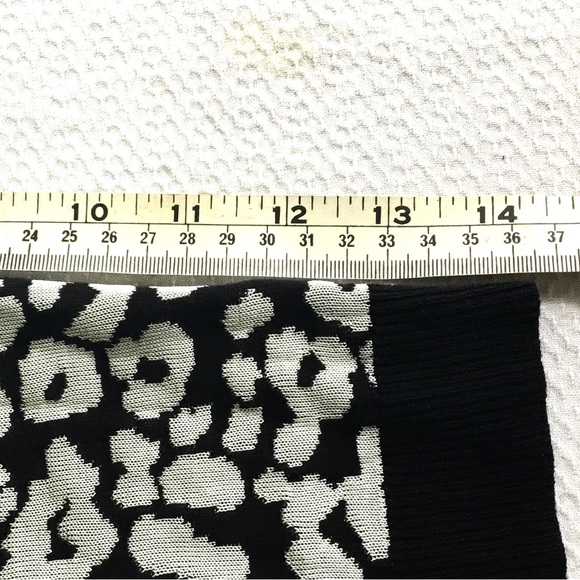 INC INTERNATIONAL CONCEPTS BLACK LEOPARD ANIMAL PRINT WOMENS SWEATER SHIRT SZ: L - Picture 10 of 10